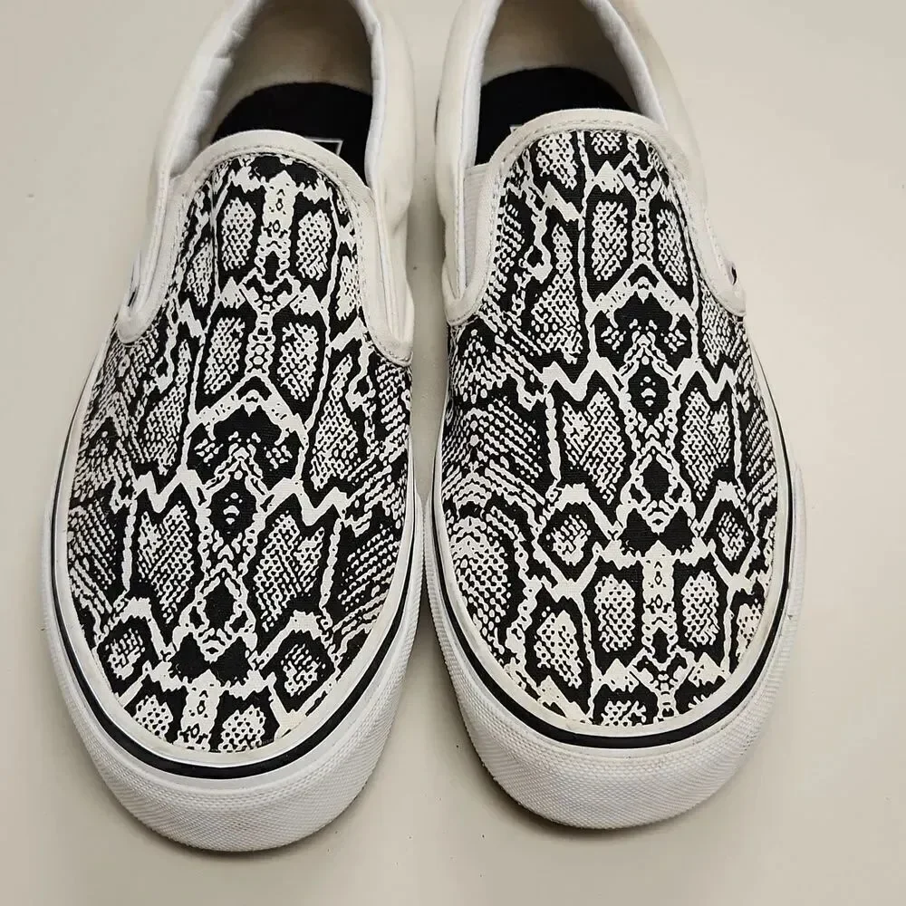 Vans Python Slip On Shoes Unisex M7 W 8.5